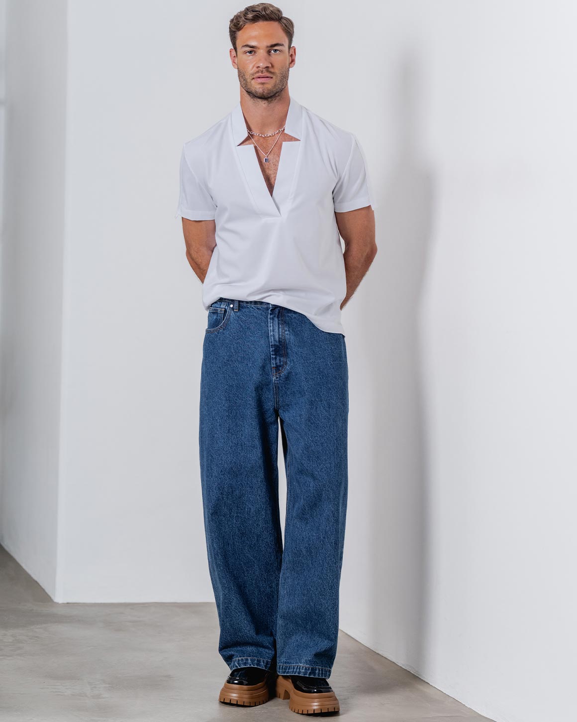 パンツ OHOTORO Brushed Wide Jeans m(long) brushed wide jeans | OHOTORO