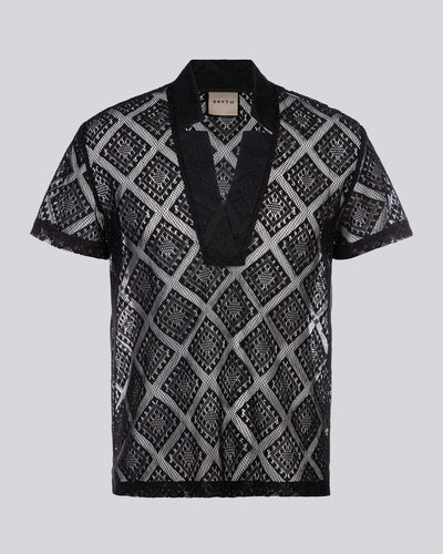 Star Neck Lace Shirt