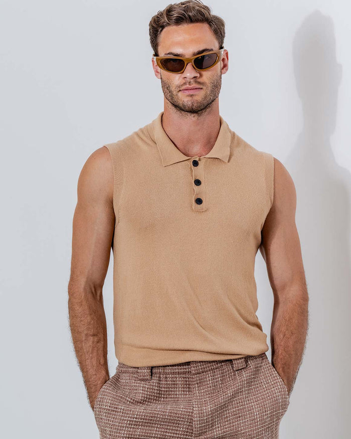 Luca Sleeveless Polo