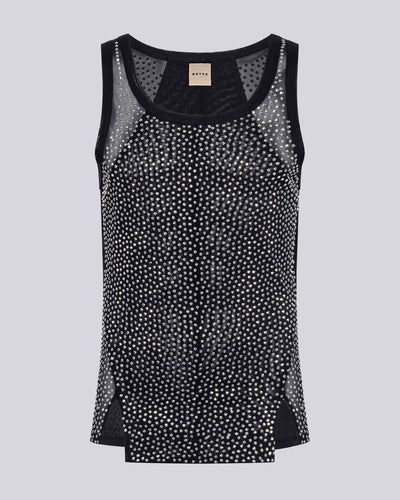 Alejandro Rhinestone Tank Top