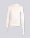 Dante Top in taupe, front flat