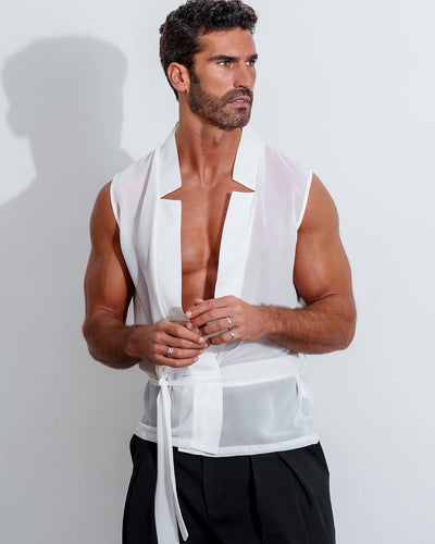 Star Neck Cardigan Sleeveless