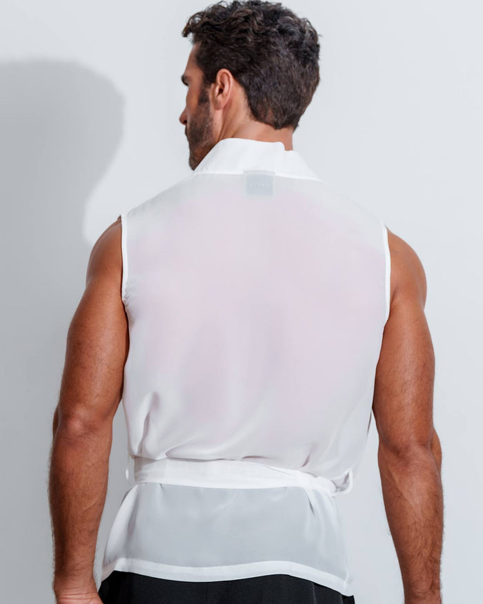 Star Neck Cardigan Sleeveless