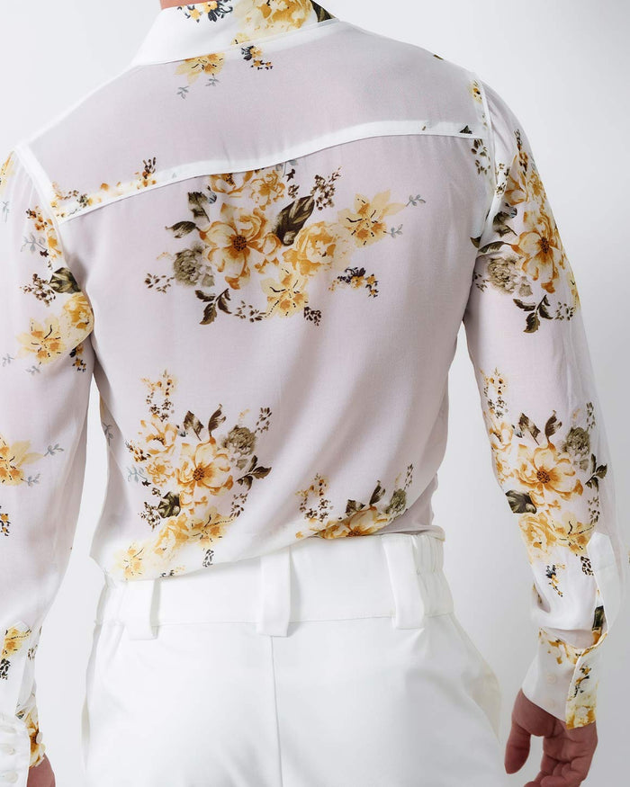 Slim Fit Star Neck Shirt