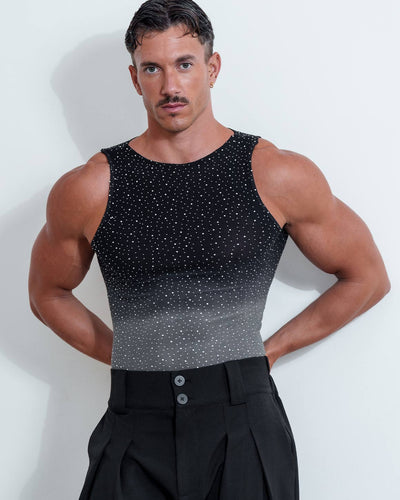 Gradient Rhinestone Tank Top