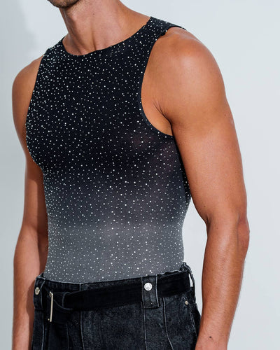 Gradient Rhinestone Tank Top