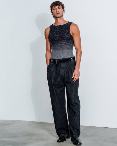 Gradient Rhinestone Tank Top