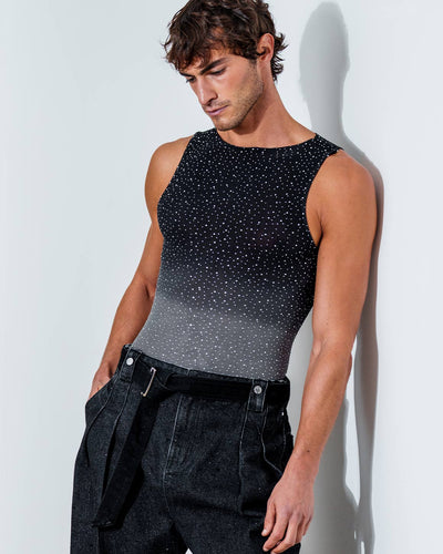 Gradient Rhinestone Tank Top