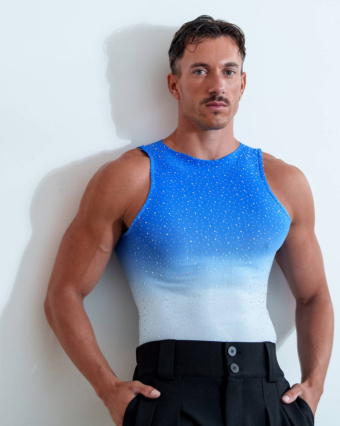 Gradient Rhinestone Tank Top