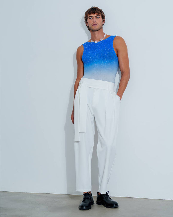 Gradient Rhinestone Tank Top