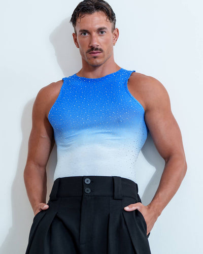 Gradient Rhinestone Tank Top