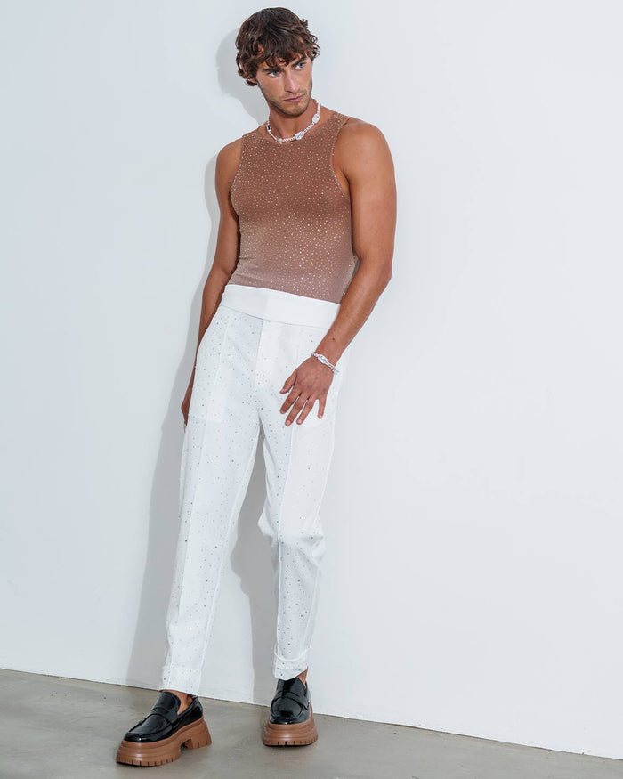 Gradient Rhinestone Tank Top