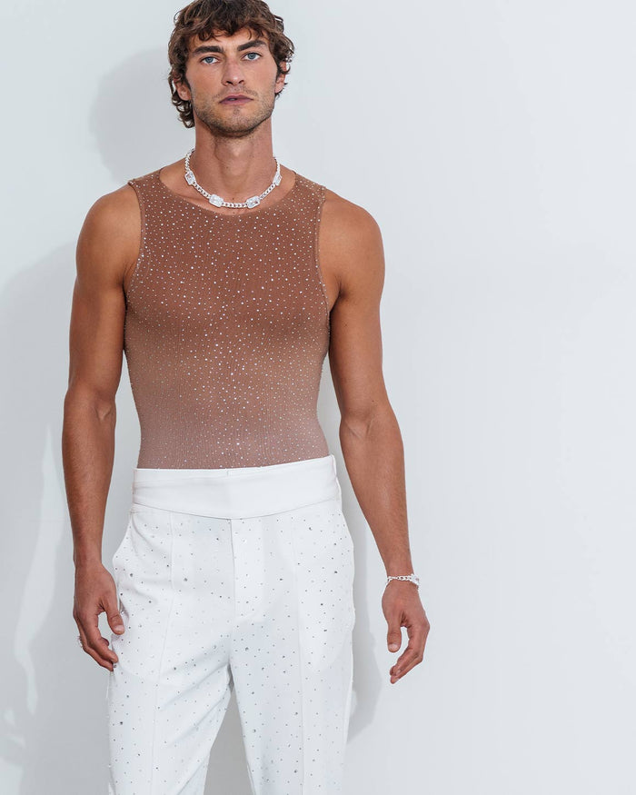 Gradient Rhinestone Tank Top