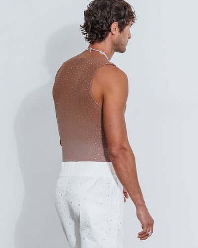 Gradient Rhinestone Tank Top