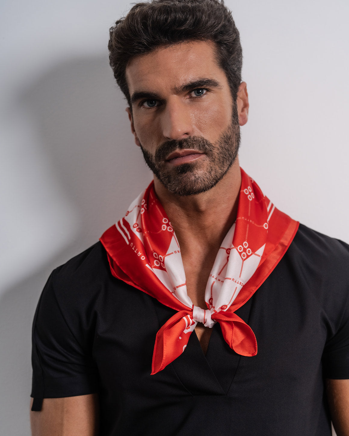Monogram Scarf Red – ORTTU