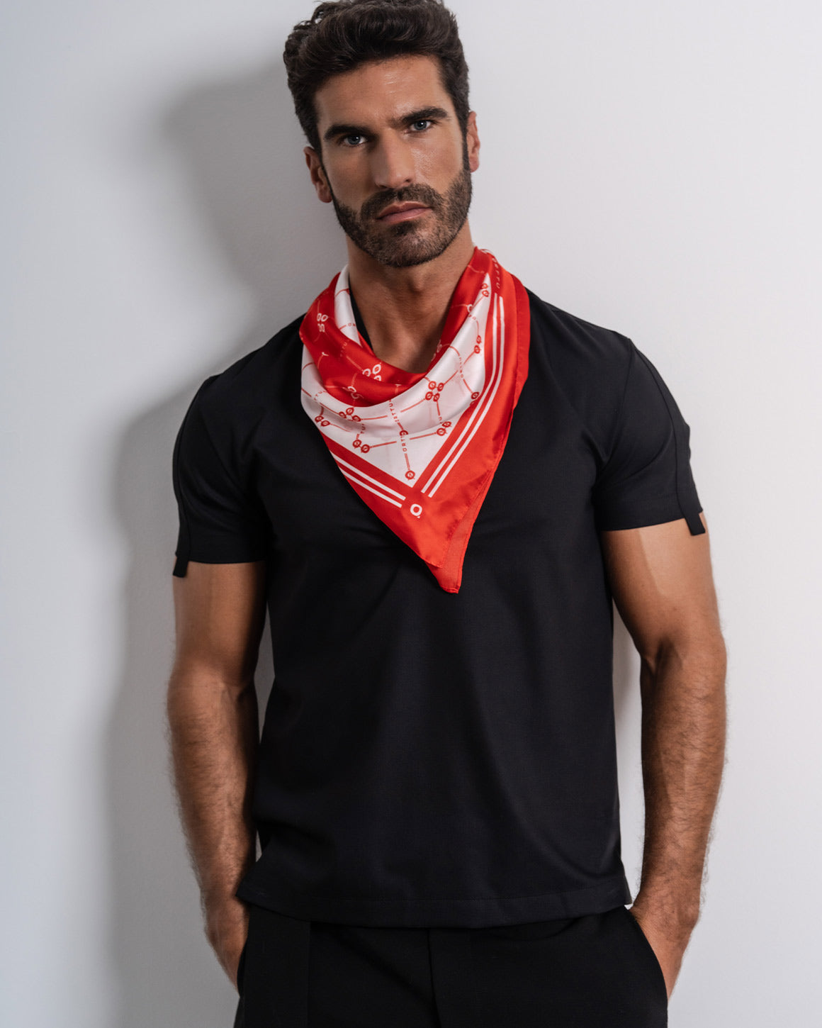 Monogram Scarf Red – ORTTU
