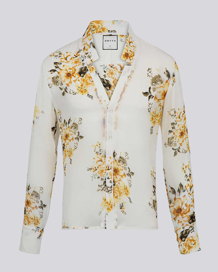 Slim Fit Star Neck Shirt