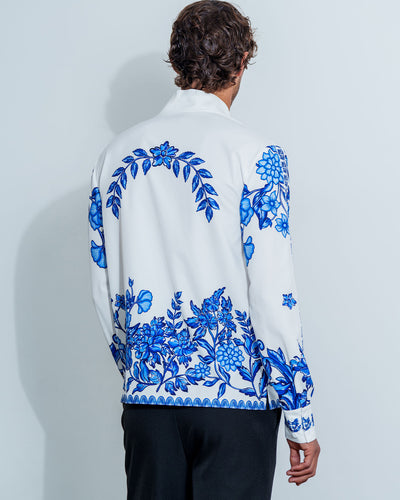 Star Neck Shirt Print