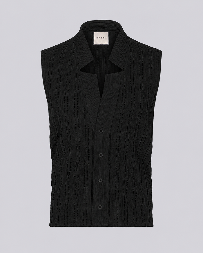 Star Neck Cardigan Buttoned