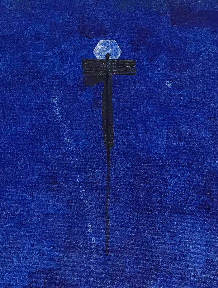 Two Silent Guardians in Deep Blue