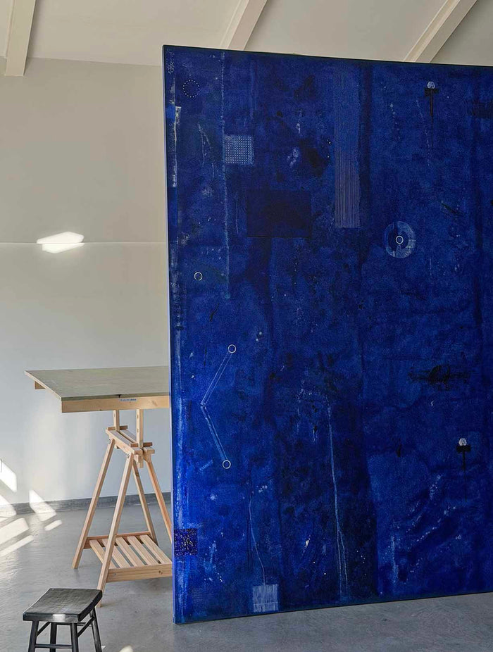 Two Silent Guardians in Deep Blue