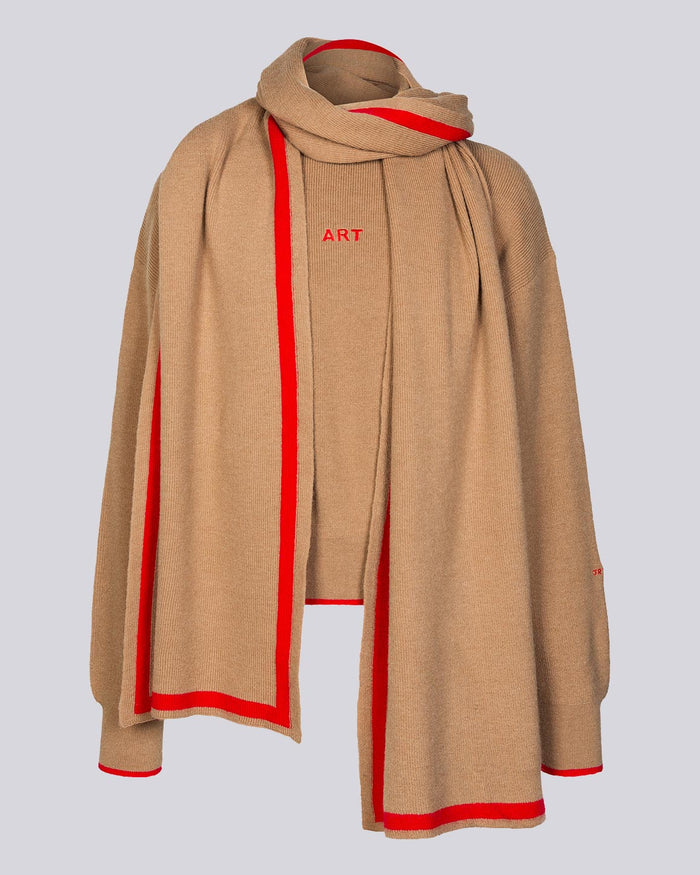 ART Sweater with Scarf