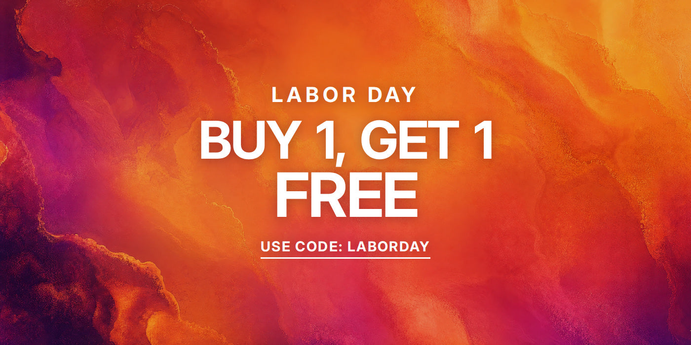 Labor Day. Buy 1, get 1 free. Use code LABORDAY.